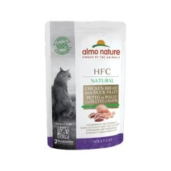 Almo Nature HFC Natural Katzenfutter - Frischebeutel - Huhn & Ente