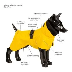 PAIKKA Visibility Raincoat Lite Yellow -Haustierbedarfs Geschäft paikka visibility raincoat lite yellow 217724 0500 none