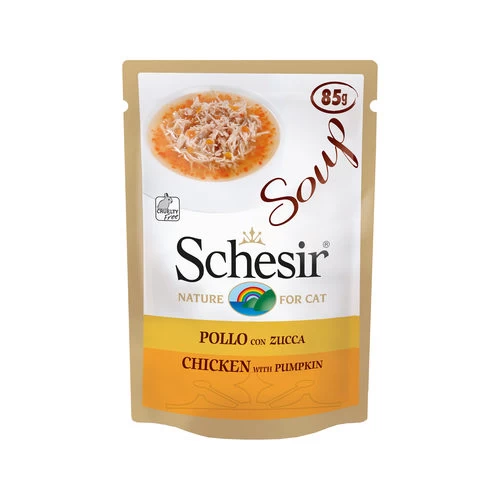 Schesir Katzensuppe - Huhn & Kürbis 1 Schesir Katzensuppe - Huhn & Kürbis